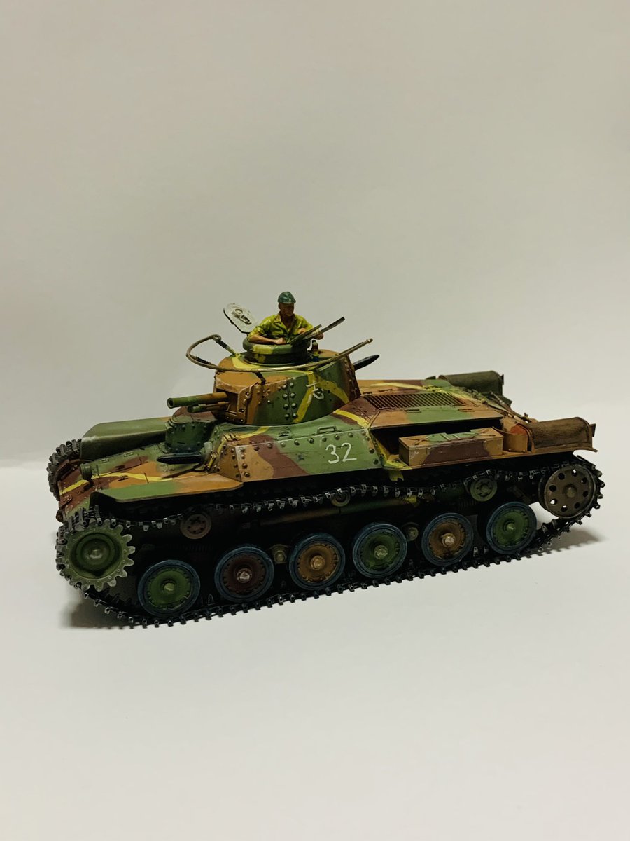 汐さば 1 35 タミヤ 97式中戦車 チハ車 完成しました イラスト風に見えたら良いなあ なんて思って作りました カッコよく出来て満足です 汐さば 1 35 タミヤ 97式中戦車 チハ車 完成しました イラスト風に見えたら良いなあ なんて思って作りました カッコよく出来て満足です