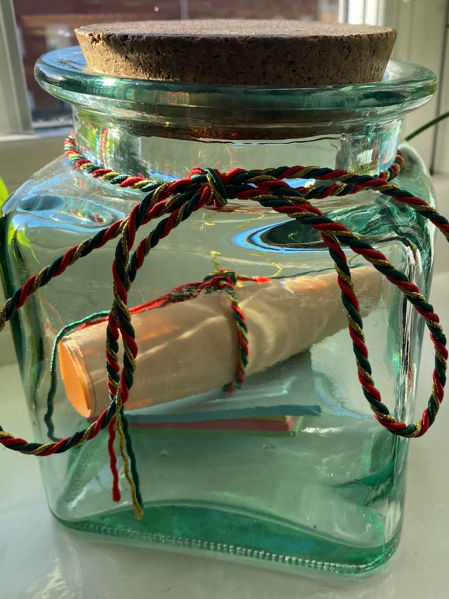 AccessAllArea12's tweet photo. This is a gratitude jar we keep in the office. Moments when we have smiled, laughed, those challenging days, and the moments that made us proud. Then can reflect at the end of the year on what we have accomplished.😀 https://t.co/rggv2GpUwP