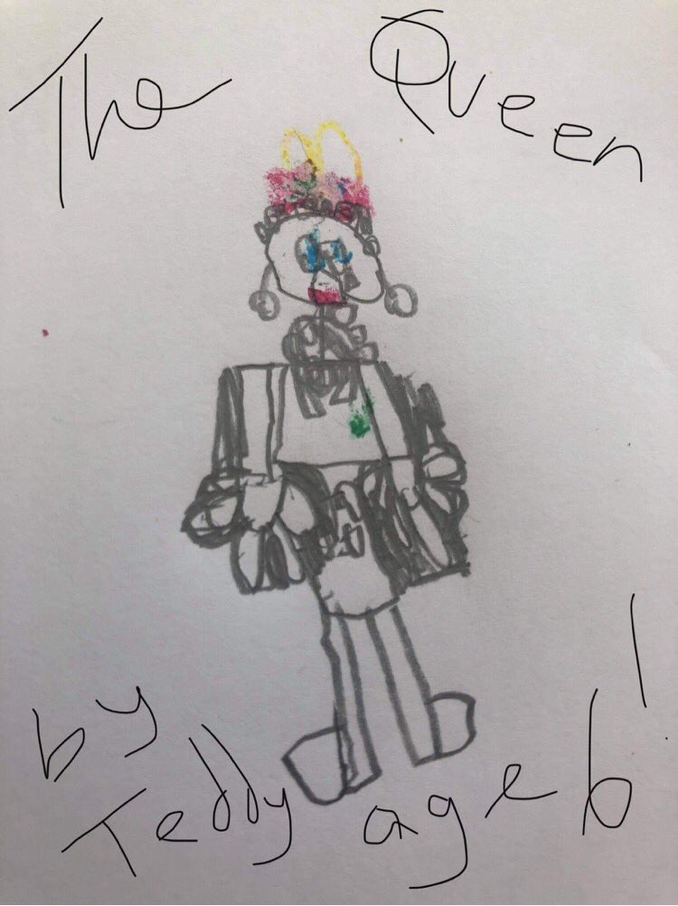 jm8997's tweet photo. @RoyalFamily @svdp_school Queen Elizabeth II #BoxfieldPrimary #Stein https://t.co/UHYytoqcKE