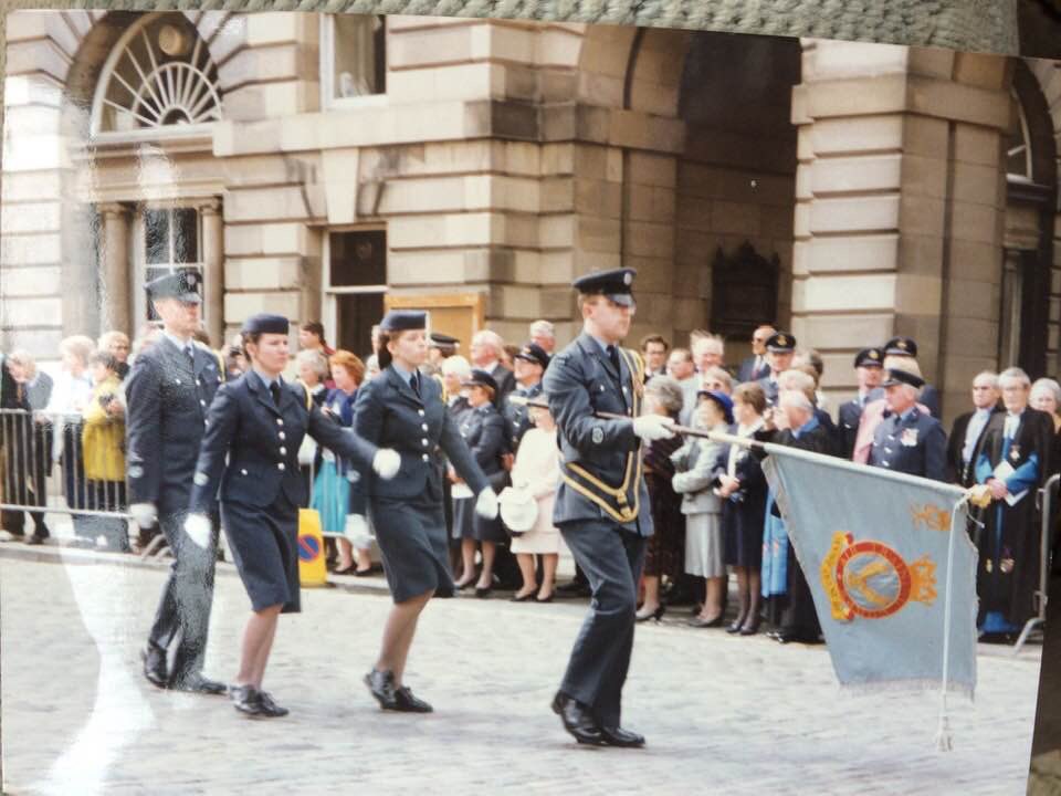 Happy birthday to the <a href="/aircadets/">RAF Air Cadets</a> 80 years young today. I joined in 1983 and some 38 years later I’m still hanging in there. Here is a picture looking back at the 50th parade with a young fresh faced CWO Paton carrying the Corps banner down the Royal Mile
