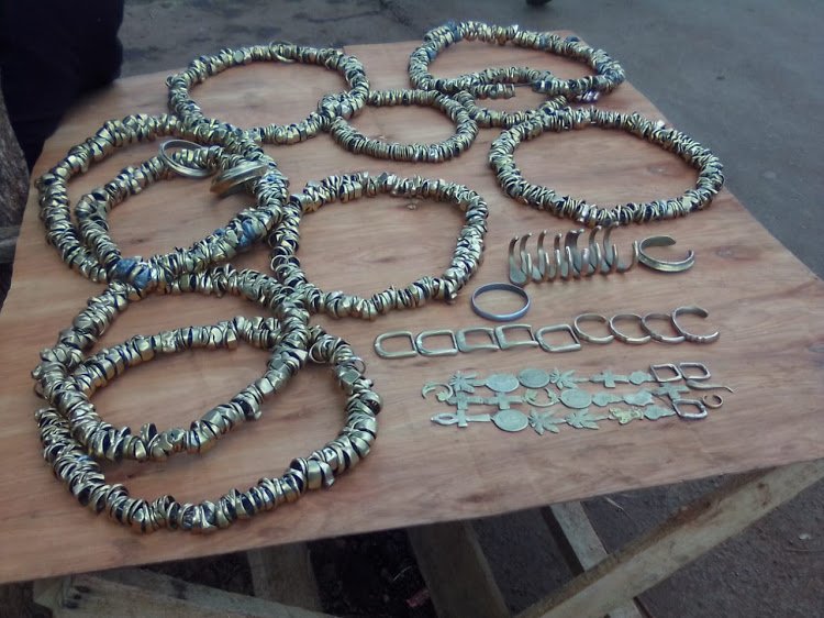 James Muriuki the meru sculptor who makes jewellery from old coins, padlocks
His products include bracelets, earrings, bangles, rings and others made mostly from bronze.
