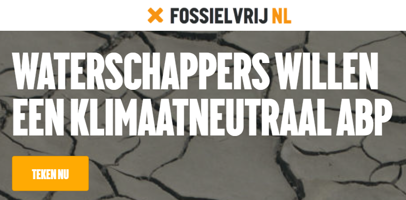 Een mooi initiatief van de medewerkers bij de verschillende waterschappen om het ABP pensioen groener te maken. gofossilfree.org/nl/abp-watersc… Geen pensioen geld meer in vervuilende fossiele bedrijven. <a href="/ValleienVeluwe/">Waterschap Vallei en Veluwe</a> <a href="/ABPFossielvrij/">ABP Fossielvrij</a> <a href="/abppensioen/">ABP</a>