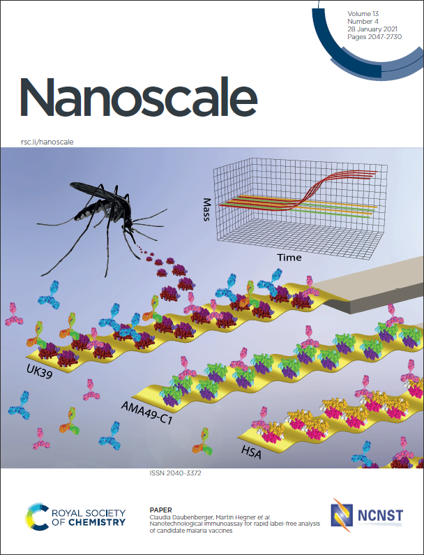 Nanotechnological immunoassay for rapid label-free analysis of candidate malaria vaccines - now published in Nanoscale pubs.rsc.org/en/content/art…