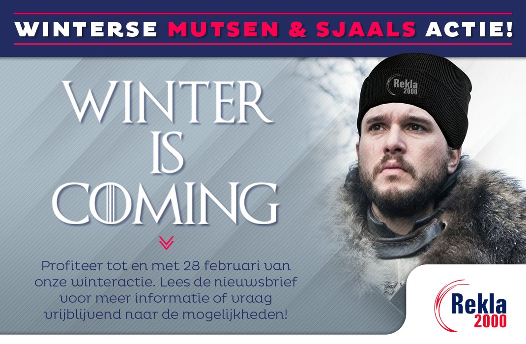 WINTER IS CØMING! ❄️

Profiteer tot en met 28 februari van onze winteractie.
Lees hier onze nieuwsbrief! ⬇️
mailchi.mp/e0d8c63c69f6/w…
