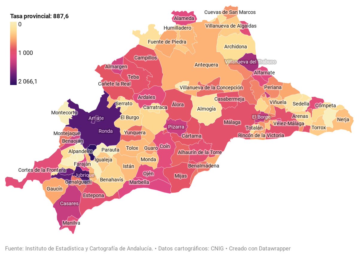 Rango saldar verano mapa de malaga y sus pueblos riesgo Elaborar es bonito