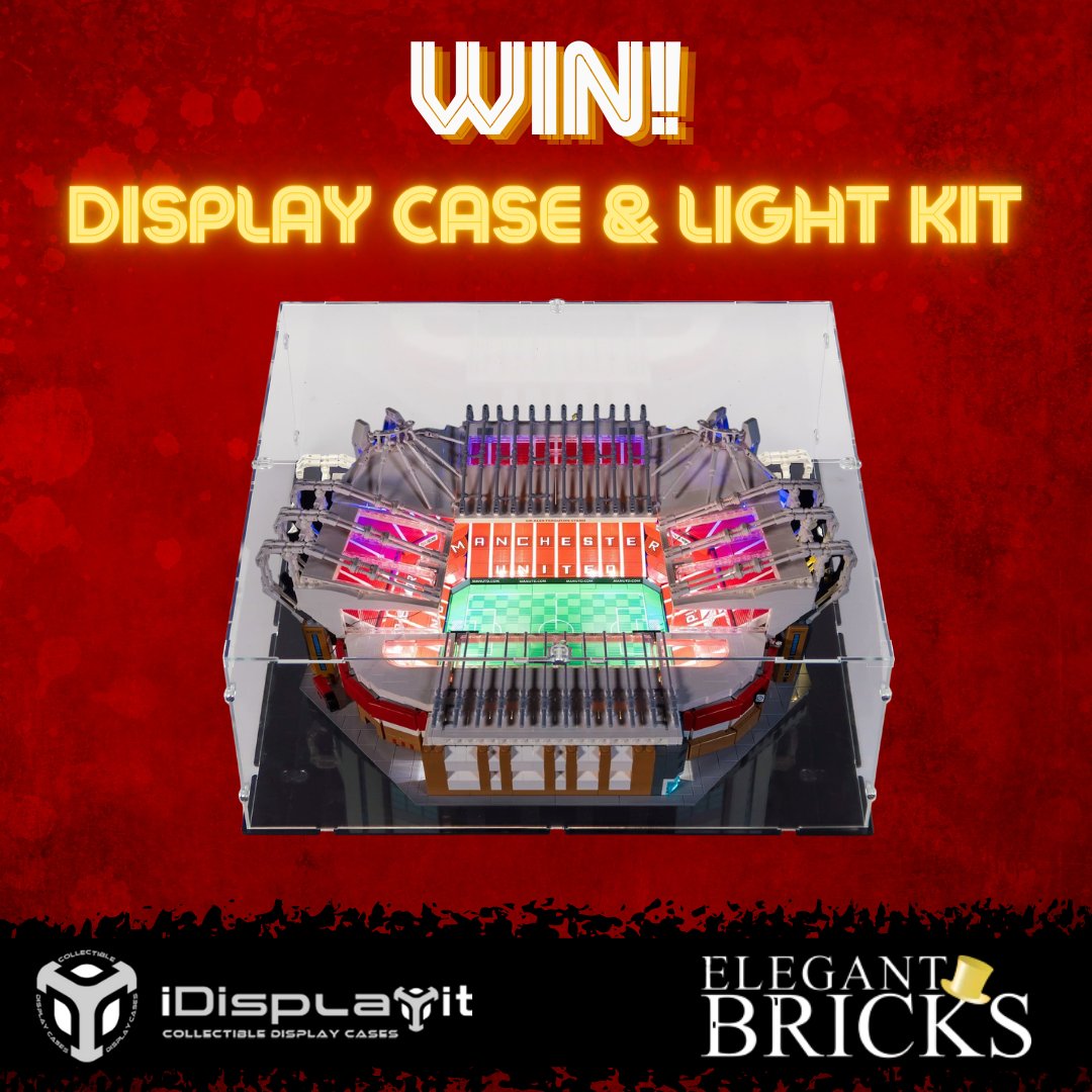 idisplayit's tweet image. #WIN a lighting kit and display case for your #LEGO Old Trafford #ManUtd stadium. 

To enter follow @idisplayit and @ElegantBricks, RT and like this post. Good luck! 

Ends February 15th, 2021 23.59 GMT. Open to UK, US, Canada and Europe. One winner will be selected at random.