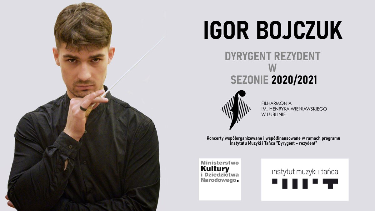 FilharmoniaLbl's tweet photo. Powracamy do koncertów w Filharmonii!

W nowy okres wkraczamy z największymi nazwiskami w historii muzyki – Mozartem, Chopinem i Czajkowskim.

Koncert współorganizowany i współfinansowany w ramach programu Instytutu Muzyki i Tańca „Dyrygent – rezydent”.
#instytut_muzyki_i_tanca https://t.co/xdH870kEXR