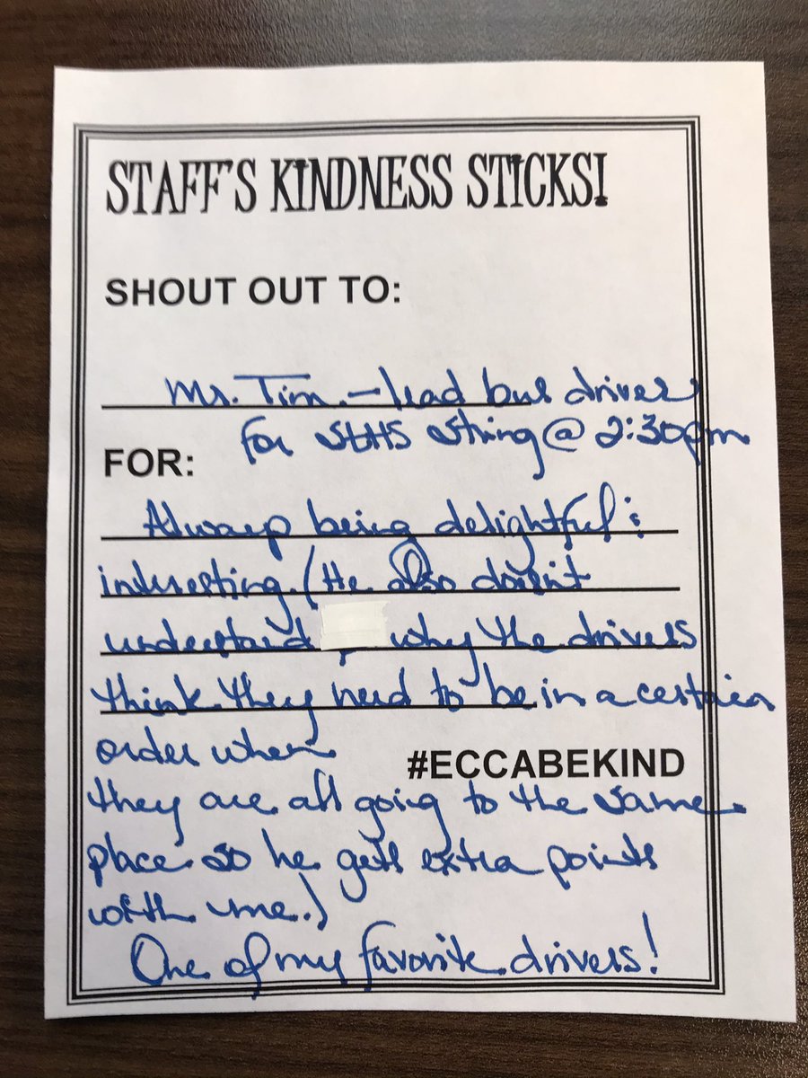 kkeithecsd's tweet image. #ECCABEKIND