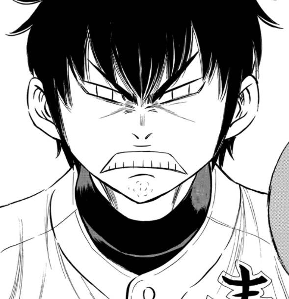 - this wasnt to say eijun wasnt jealous; it was even exaggerated for comedic effect multiple times BUT. eijun never tried to sabotage him or say he was better. instead, he kept working hard so kataoka would use him. eijun was still supporting furuya regardless. hh. +