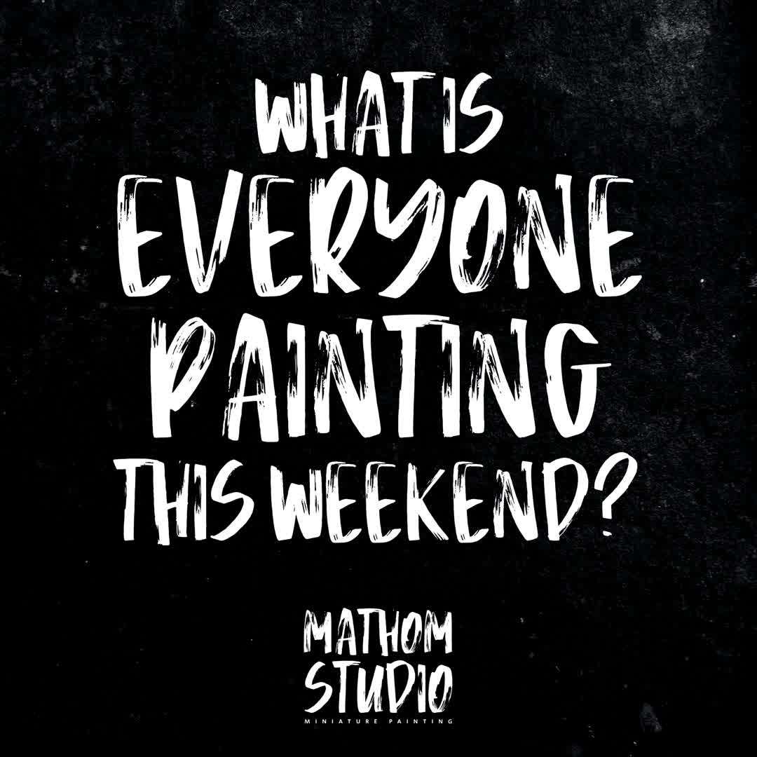 MathomStudio's tweet photo. Friday is here!���
⠀
What are you guys planning for the weekend? Any exciting minis about to hit your painting desk?⠀
⠀
Share your project with the community in the comments! https://t.co/TVO6gXxYmV