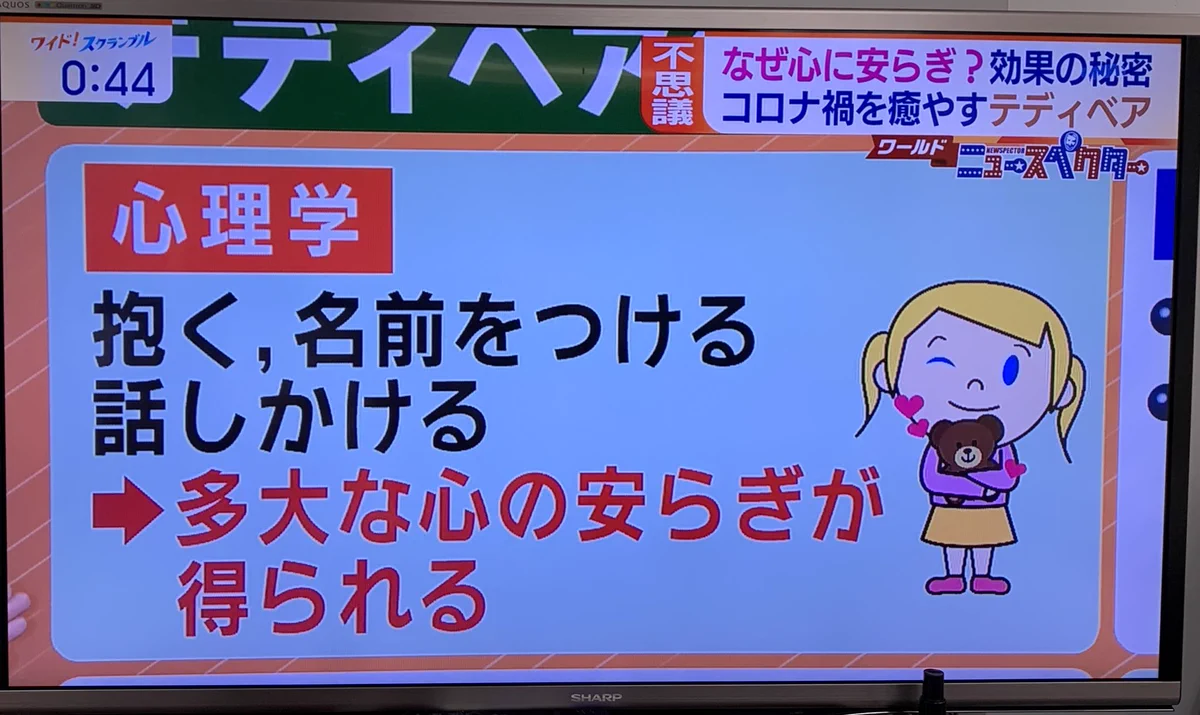 「テディベア」を抱いて寝る人が急増中？！不安な夜を紛らわしてくれる
