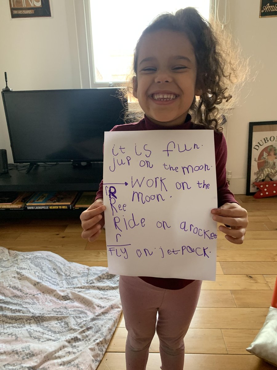 I love receiving pictures of all the amazing, high quality work #reception are doing at home. These put a smile on my face this week. #homelearning