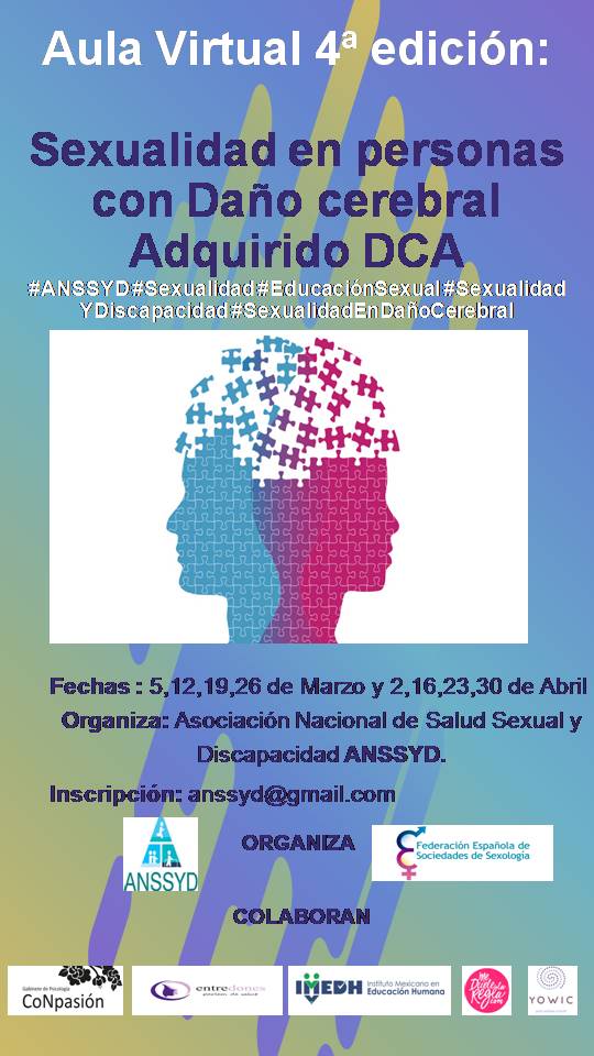 #ANSSYD #fedaceorg #educacionsexual #dañocerebral #dañocerebral #DCA.
Tenemos más entidades interesadas en colaborar en nuestra formación.
Te animas!!!