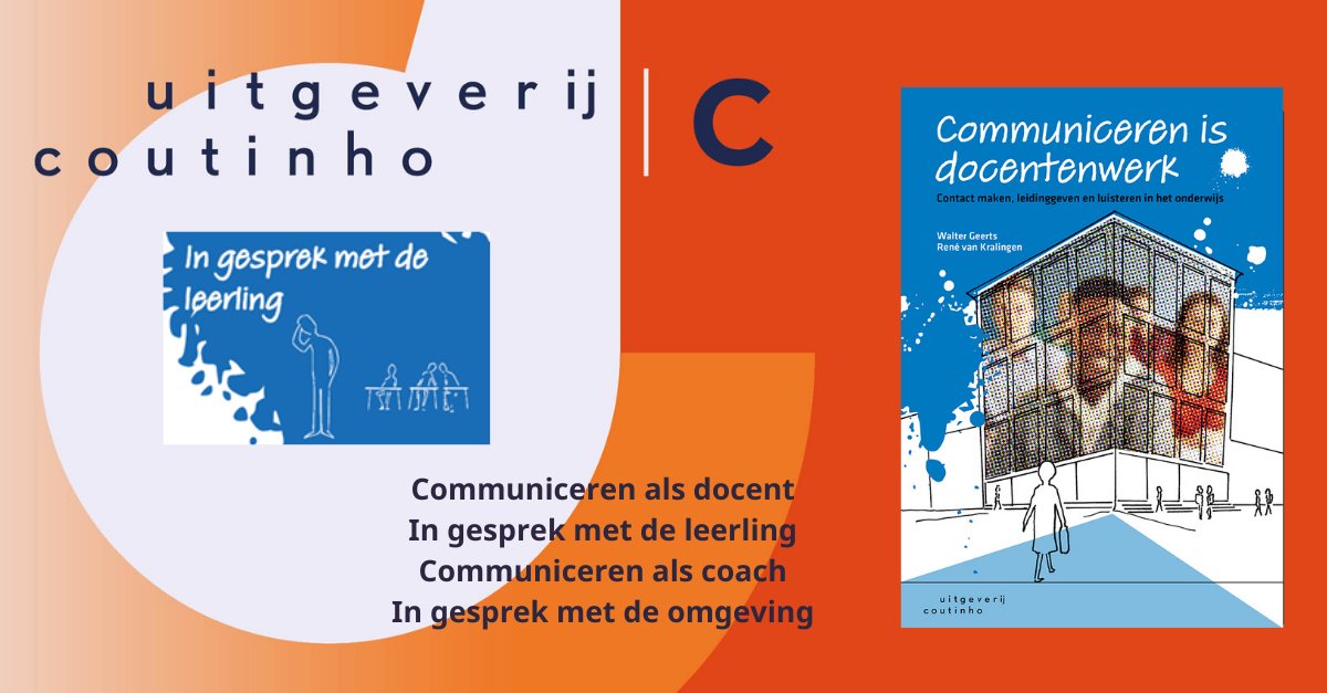 Het is een vak apart om  door te hebben hoe je informatie bij je leerlingen kunt laten landen. 'Communiceren is docentenwerk' laat zien hoe je contact kunt maken, hoe je leidinggeeft en hoe je goed kunt luisteren.   coutinho.nl/nl/communicere…