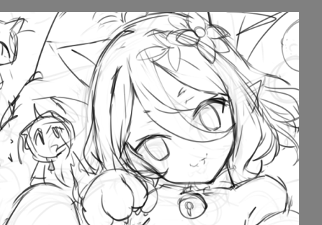 ネコッコロ今度は一枚絵で描いてるけど、いまのところなんかピトーに見える。。 