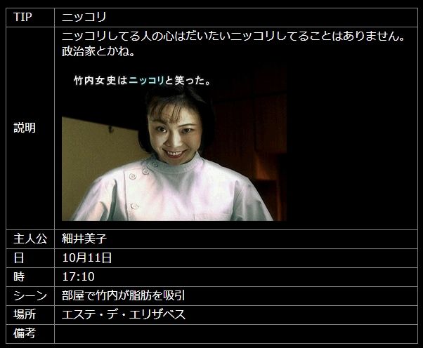 サウンドノベル 街 運命の交差点 Tip その１