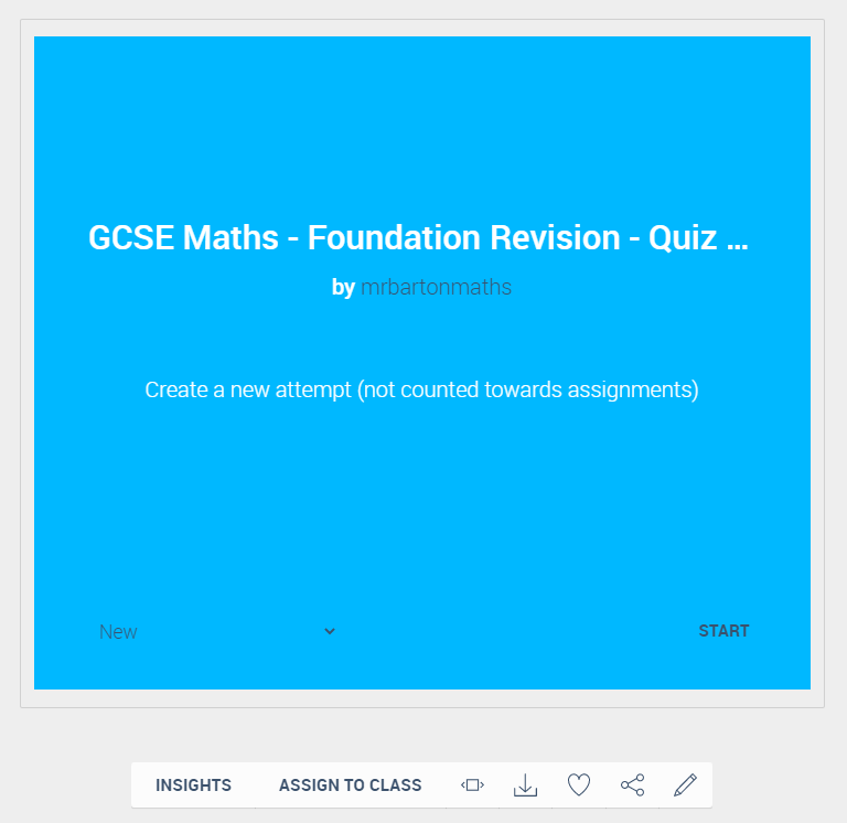 I can use the Insights page for any of these quizzes to find the most poorly answered questions. These are often good ones to include in the LSQs as they may reveal difficulties or misconceptions your students hold https://diagnosticquestions.com/Data/Quiz/106440#/All///////