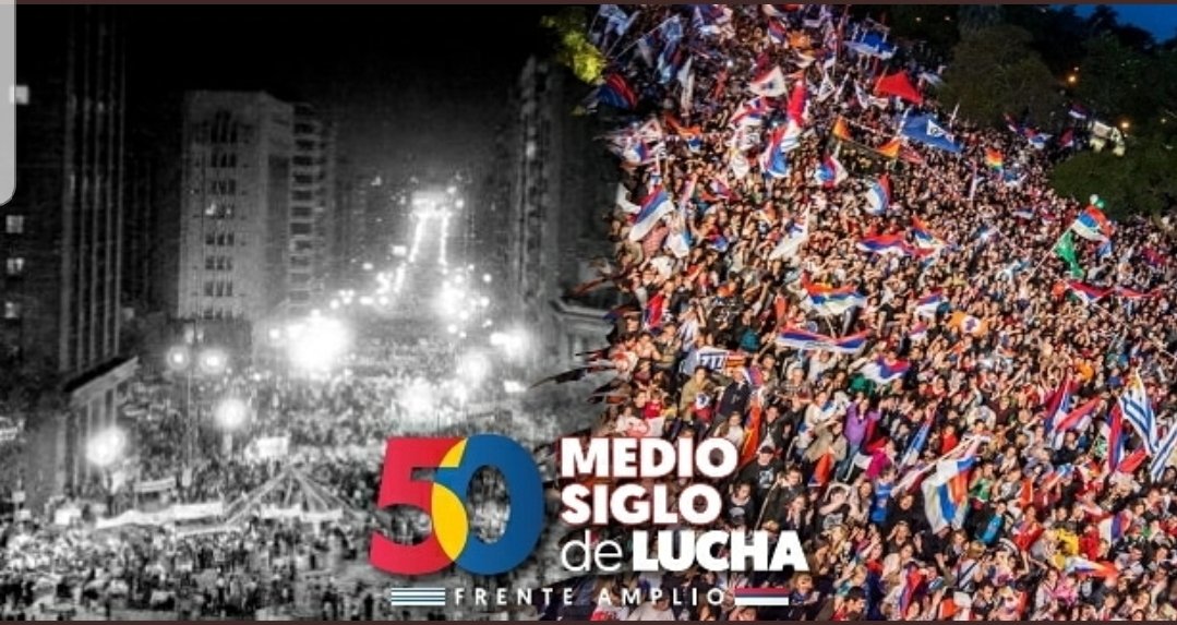 EsMonicaFA's tweet photo. El @Frente_Amplio celebra medio siglo de vida y lucha. 

Las esperanzas de las grandes mayorias laten y habitan el hogar de esta construccion política única en el mundo.

La colcha de retazos nos une desde el inicio y para siempre. 

Viva el Frente Amplio!
#50AñosFA https://t.co/9TvBKLa1p3