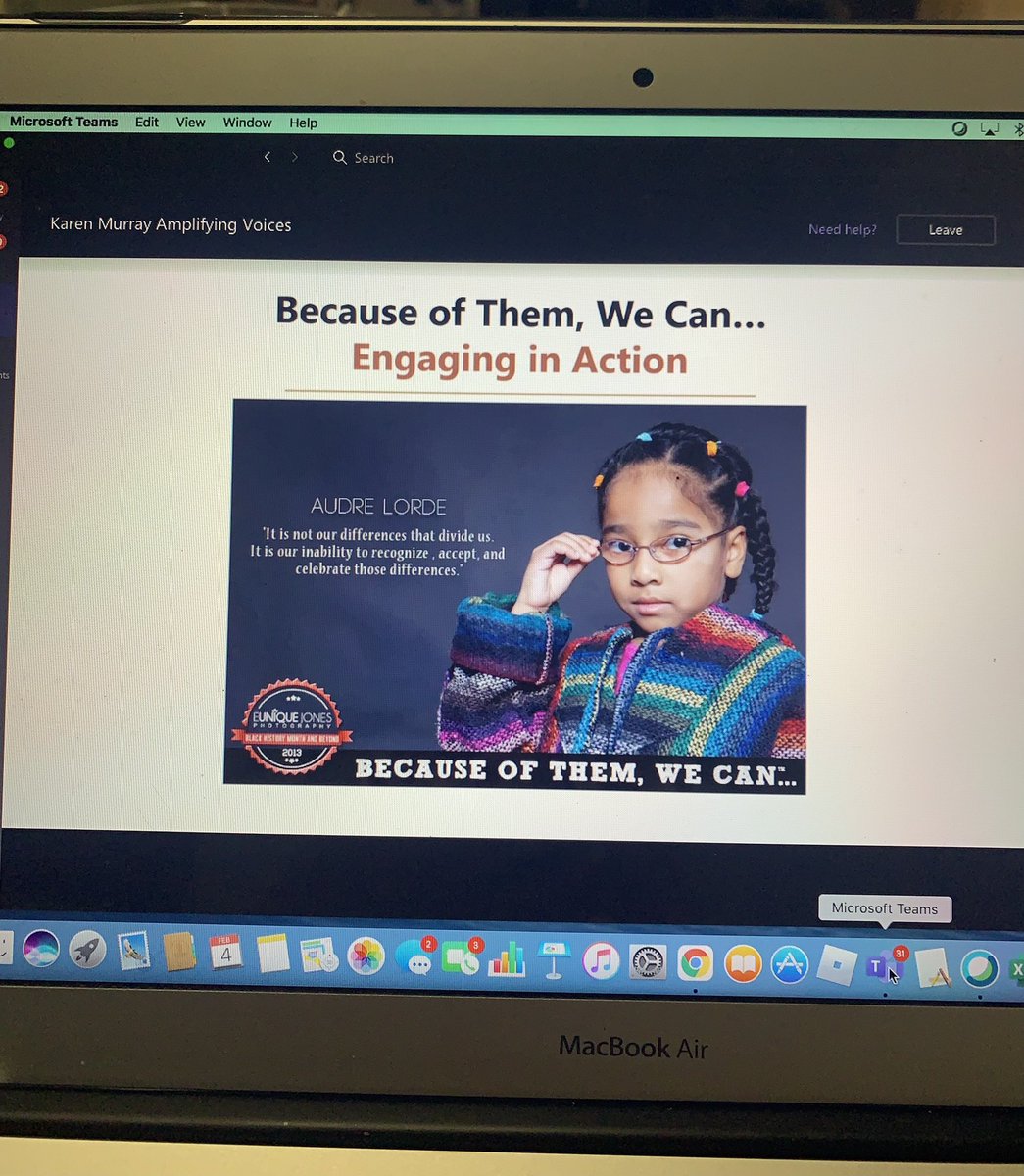 AngelaJDunc's tweet photo. What a powerful evening with Karen Murray in her series Amplifying Voices! @PeelSchools #ChooseAction #BlackHistoryMonth https://t.co/2oUIFewfNZ