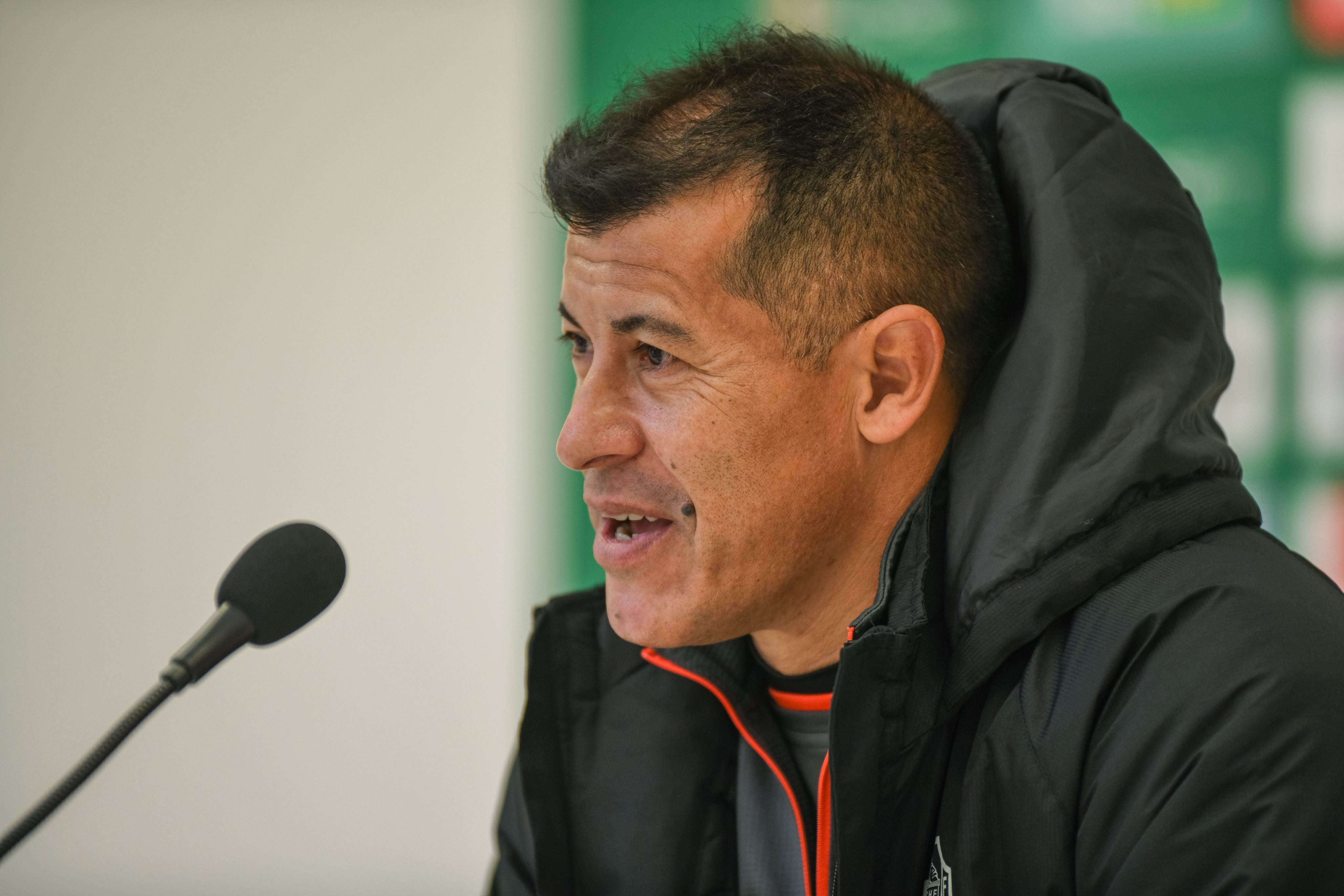 Jorge Almirón, en sala de prensa (Foto: Elche CF).