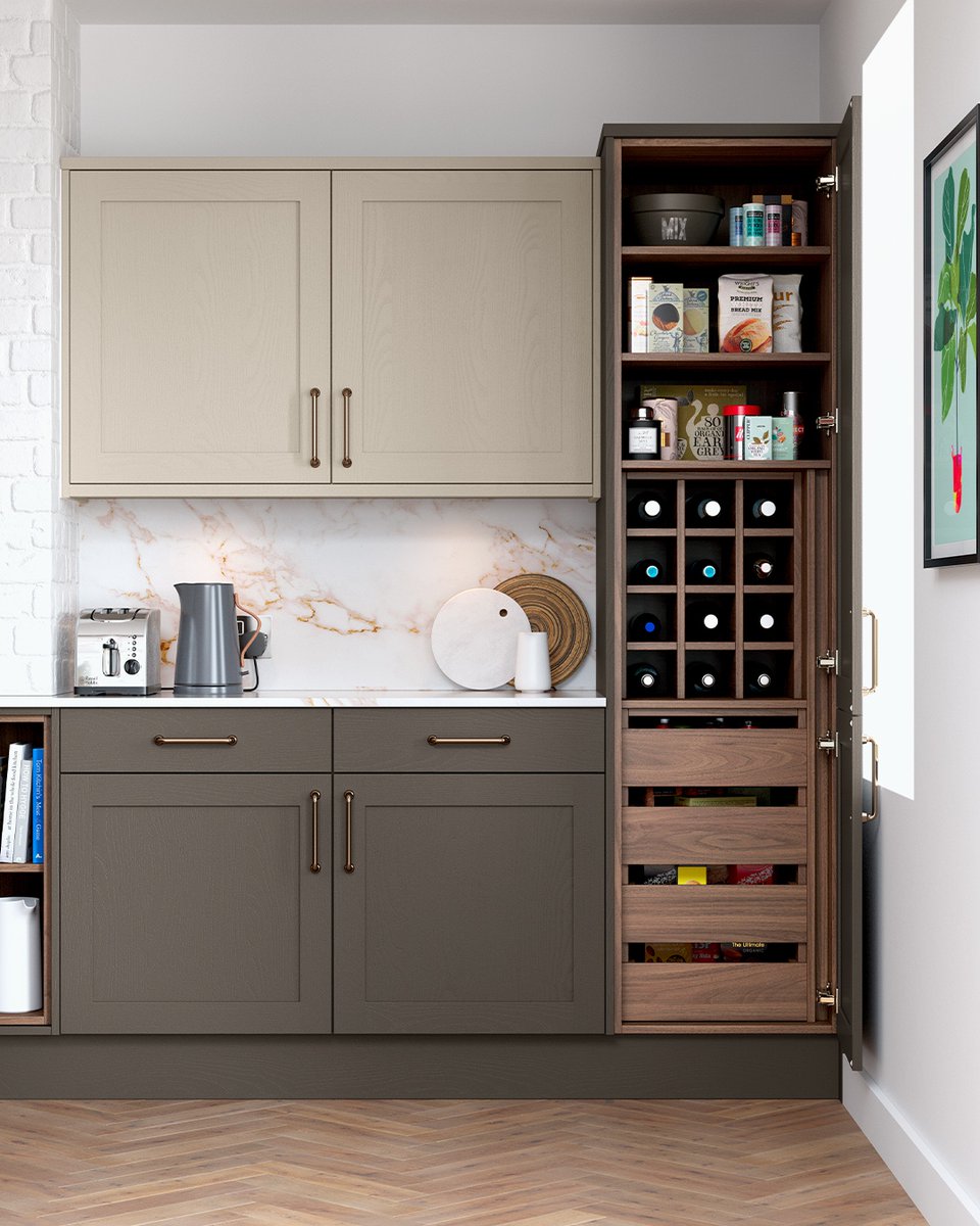 Do you need help organising your kitchen? The Hathaway pantry will become your best friend in the kitchen with its ample storage capacity, AND, it can be tailored to your needs!