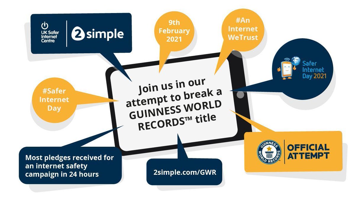 Join our Guinness World Record Attempt this Safer Internet Day on the 9th February bit.ly/36GqnV0 #SaferInternetDay <a href="/2SimpleSoftware/">2Simple 💻</a>