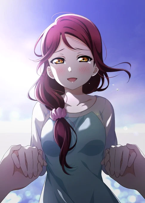?「大好きだよ…」
嬉し泣き桜内さん描きました。 