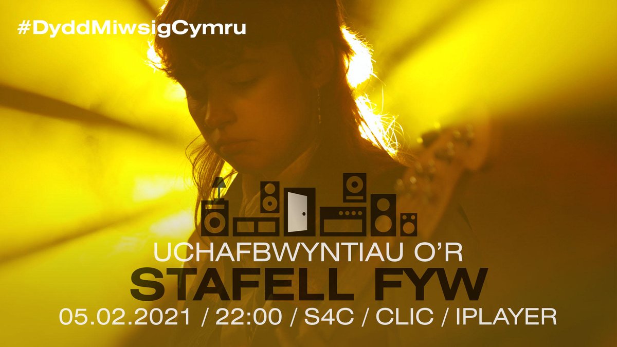 Gwilich uchafbwyntiau  STAFELL FYW heno ar S4C fel rhan o #DyddMiwsigCymru Ni wedi cyd greu'r gyfres. Linc i'r rhaglen heno yma: s4c.cymru/clic/programme…