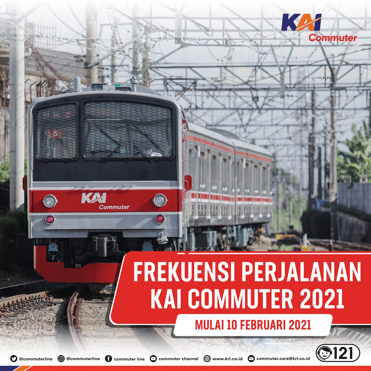 #RekanCommuters Kementerian Perhubungan telah mengeluarkan Surat Keputusan Menteri Perhubungan Nomor KP.1385 Tahun 2020 tentang Penetapan Grafik Perjalanan Kereta Api Tahun 2021 (Gapeka 2021). |1