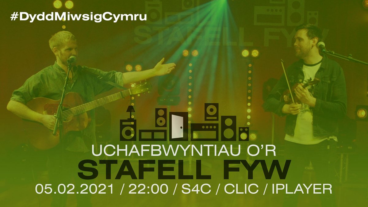 Gwilich uchafbwyntiau  STAFELL FYW heno ar S4C fel rhan o #DyddMiwsigCymru Ni wedi cyd greu'r gyfres. Linc i'r rhaglen heno yma: s4c.cymru/clic/programme…