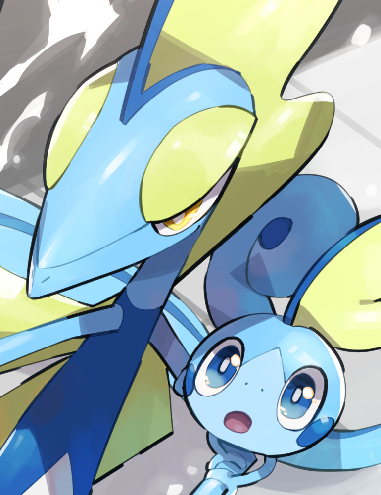 sobble pokemon (creature) yellow eyes bright pupils blue eyes open mouth white pupils no humans  illustration images