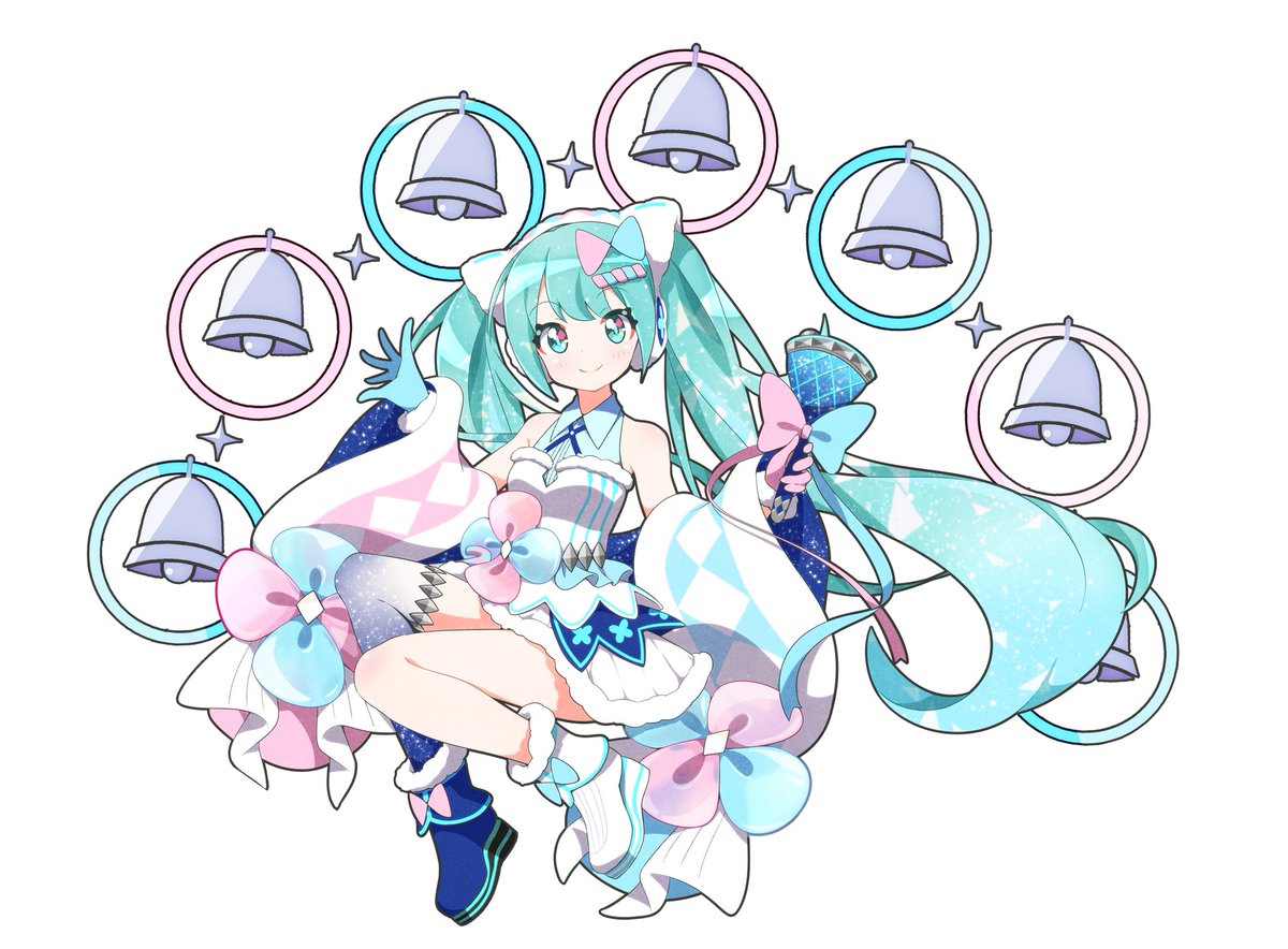 初音ミク ,null 「台湾同人販售会FF37で
頒布する予定のマジカルミライ2020 東京Ver.
両」|風船猫のイラスト