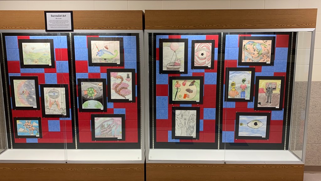 EarlyCollege_AP's tweet photo. Shout out to @AMSAviatorArt for creating this great display to show off our student’s work! https://t.co/xG0IPEeuLH