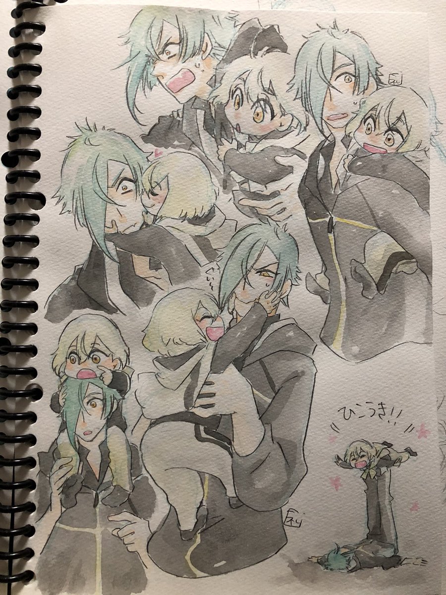 とりあえず最近の(多分)上げてなかろう絵達をまとめて上げておきますおまけ

源氏の重宝幼児です 