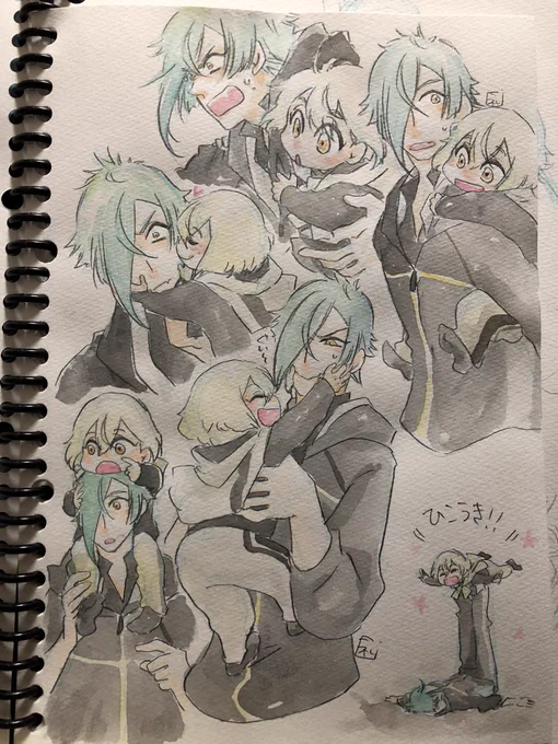 とりあえず最近の(多分)上げてなかろう絵達をまとめて上げておきますおまけ

源氏の重宝幼児です 