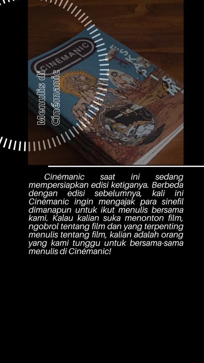 Hai.. sobat2 sinefils.
Ada info seru dari Cinémanic Magz nih.
Cek yaaa...