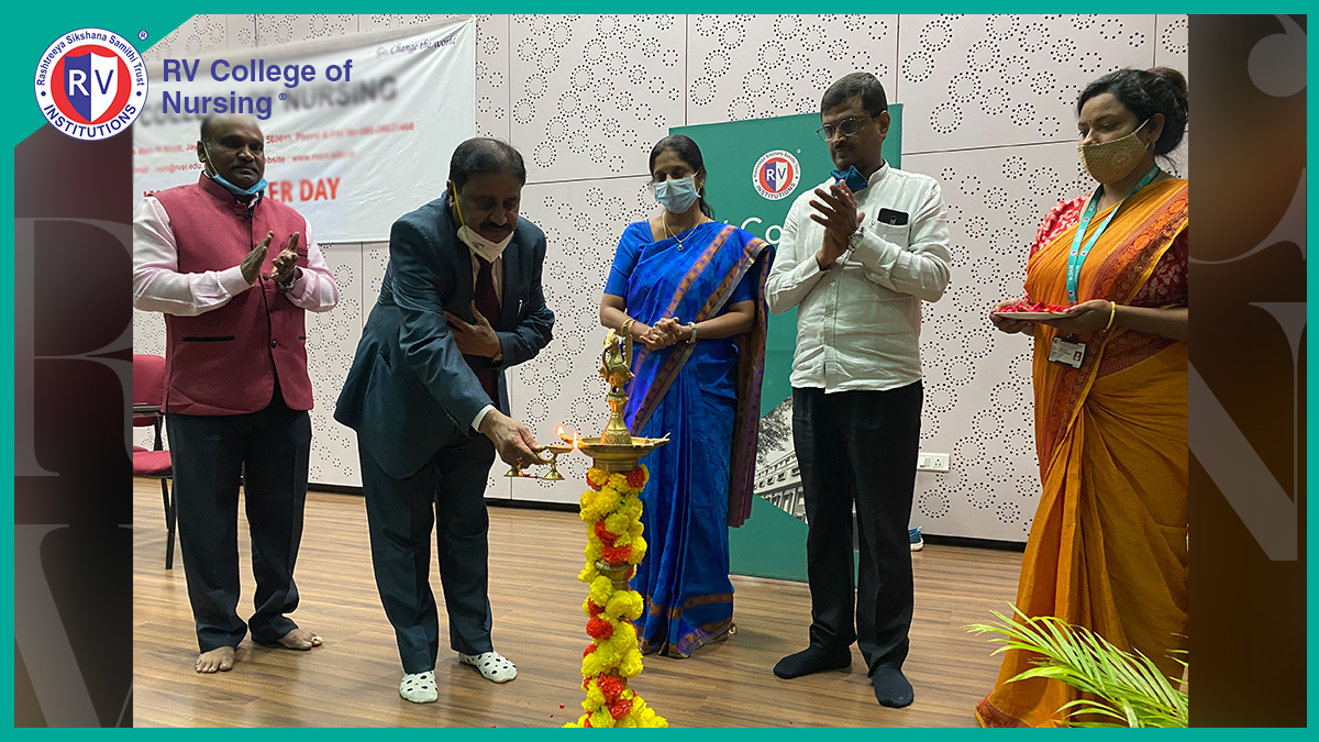 RVInstitutions's tweet photo. #RVCN observed #WorldCancerDay on 4th February 2021. We were pleased to have Prof. Sathyanarayana T.E as the chief guest of the event. He was felicitated for his contribution made in the field of cancer after his talk with the students on cancer and its causes. https://t.co/3t5sWQtNh6