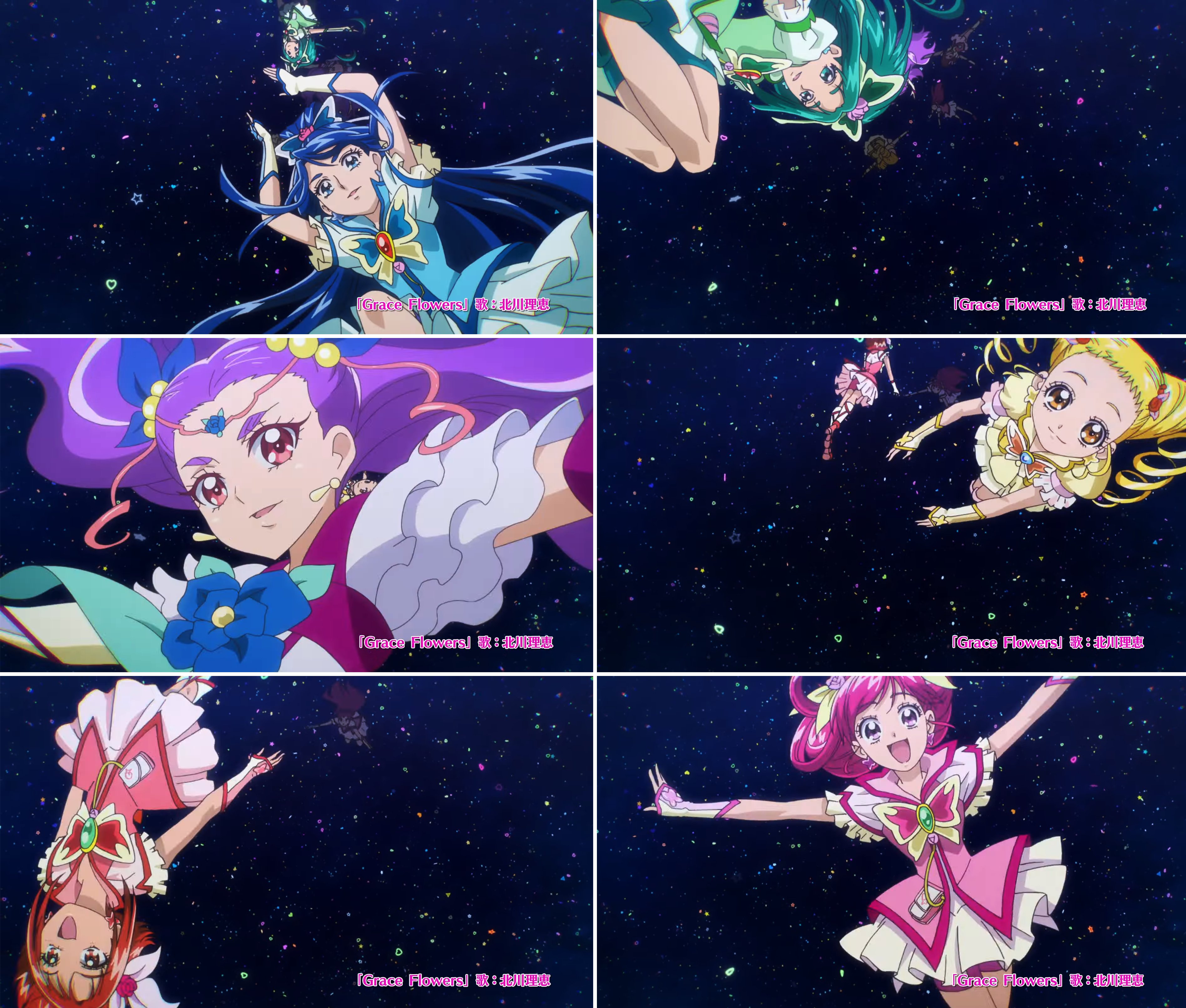 かぐ猫 Yes プリキュア5 1期 のときから続いてる プリキュア5チームが空から降ってくる演出はやっぱり良いわ T Co Yhwj74owry Twitter