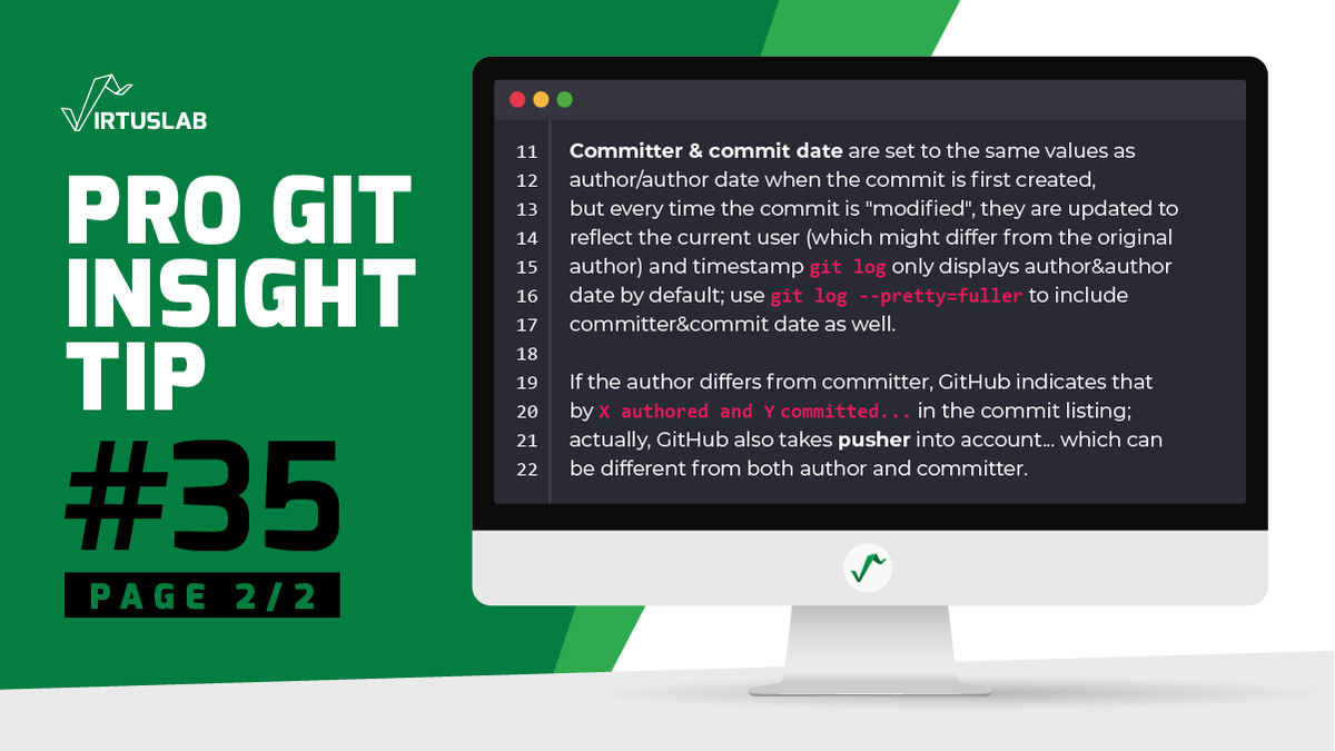 VirtusLab's tweet image. Take a look at the next #VLProTip 💡 about #Git #GitCommit.