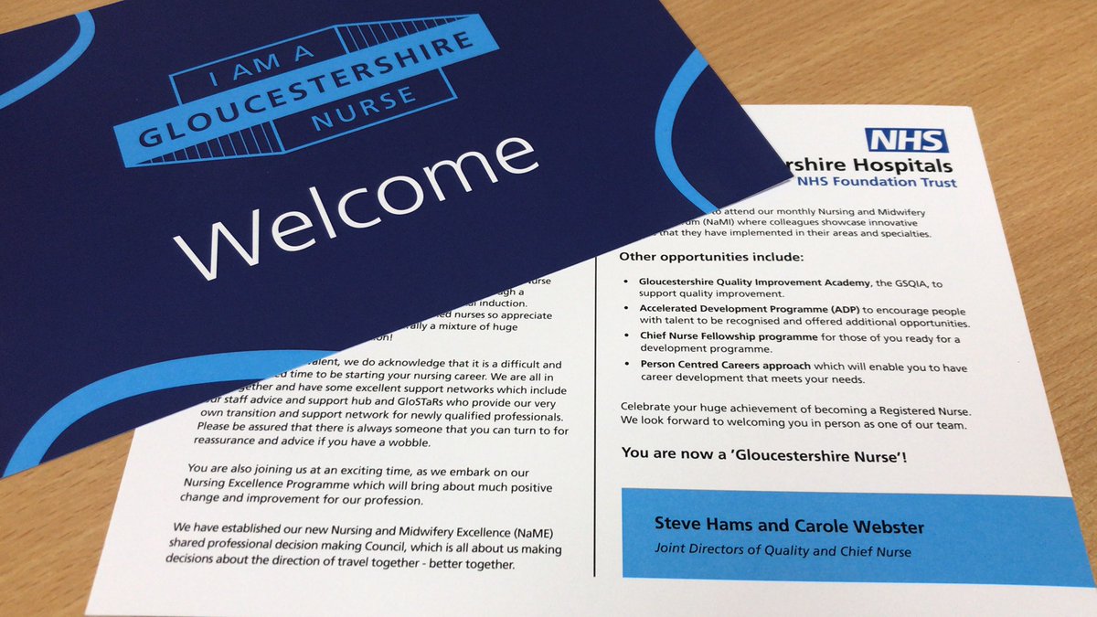 Fran Wilson RN (@franwilson21) on Twitter photo Welcome cards sent ✔️
Goodie bags being prepared ✔️ Preceptorship programme dates ✔️
Wards excited to welcome our newly qualified nurses✔️
Welcome to all our new Gloucestershire Nurses! <a href="/gloshospitals/">Gloucestershire Hospitals NHS Foundation Trust</a> <a href="/sphams/">Steve Hams</a> <a href="/13cjjw/">Carole Webster RN</a> <a href="/EveOlivant/">Eve Olivant💙</a> @GlosProfEd Welcome cards sent ✔️
Goodie bags being prepared ✔️ Preceptorship programme dates ✔️
Wards excited to welcome our newly qualified nurses✔️
Welcome to all our new Gloucestershire Nurses! <a href="/gloshospitals/">Gloucestershire Hospitals NHS Foundation Trust</a> <a href="/sphams/">Steve Hams</a> <a href="/13cjjw/">Carole Webster RN</a> <a href="/EveOlivant/">Eve Olivant💙</a> @GlosProfEd