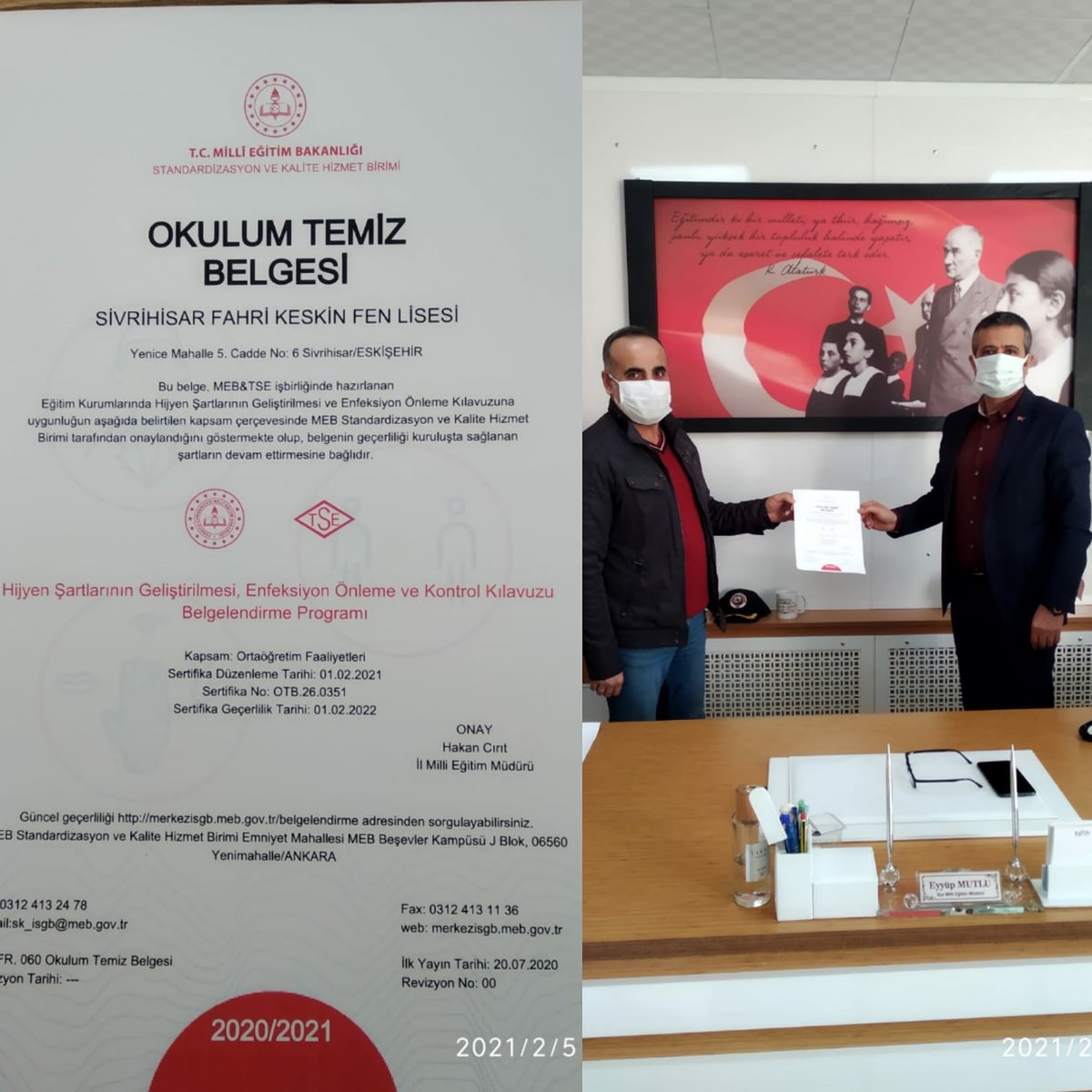 Okulum Temiz Belgesini aldık. @aakinci26 <a href="/hkncrt1/">hkncrt</a>