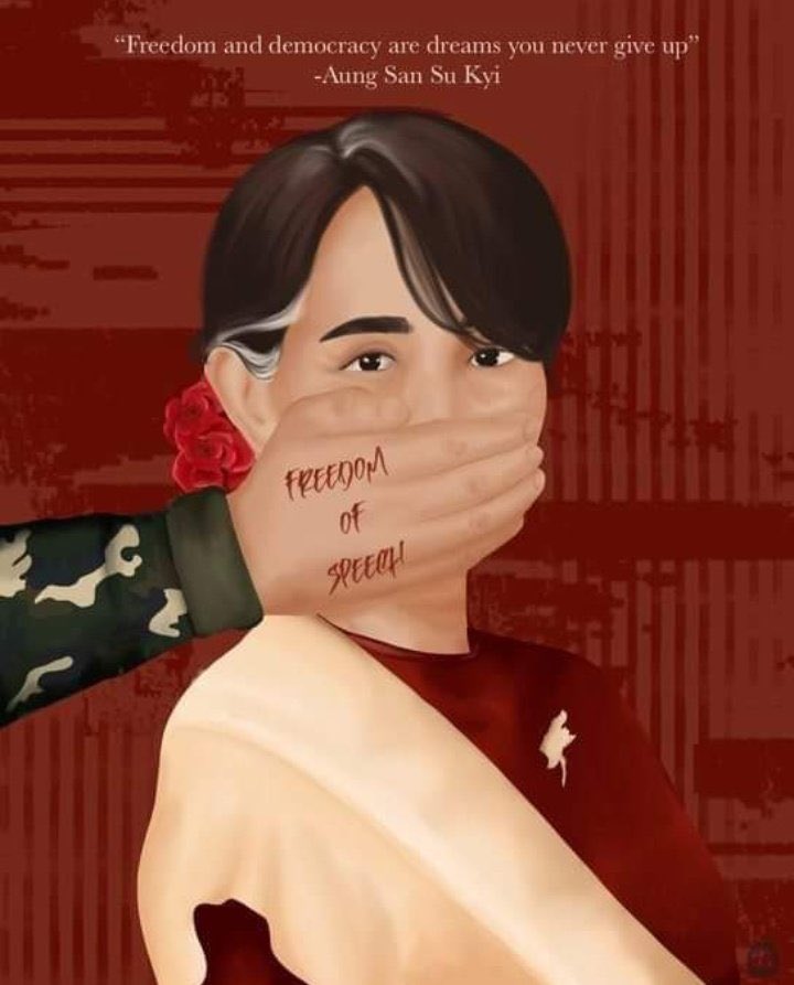 LinHtetPhyo20's tweet photo. FREEDOM FROM FEAR

We can't allow anyone who will take our future into darkness. We need to fight for our future. Keep going. 

#HearTheVoiceOfMyanmar
#WeNeedDemocracy https://t.co/jS8tko86qW