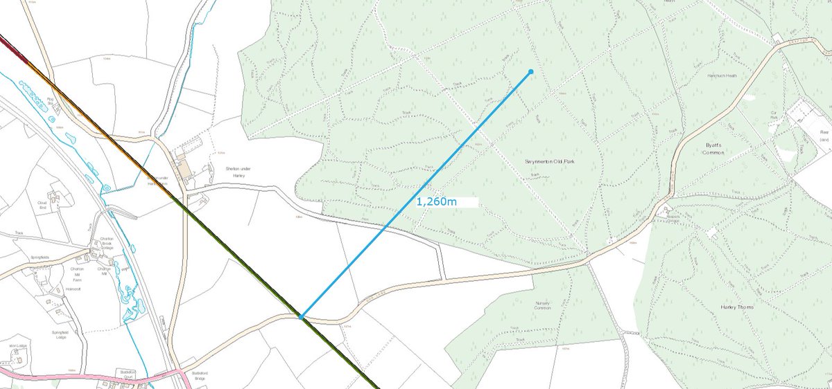 South of Newcastle-under-Lyme, this wood is 1.2km from the Phase 2a route. There is no direct impact on it. 7/14