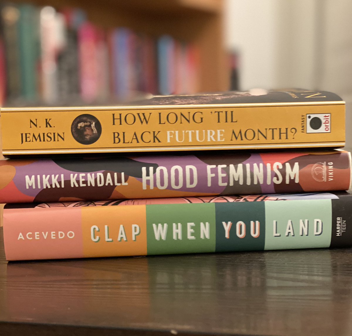 A little bit of everything this weekend #FridayReads <a href="/Karnythia/">Mikki Kendall</a> <a href="/nkjemisin/">N. K. Jemisin</a> <a href="/acevedowrites/">Elizabeth Acevedo</a>