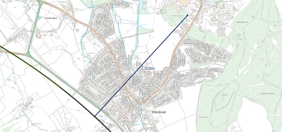 Another wood, near Wendover, is over 2km from the HS2 route - which will be in a green tunnel at the closest point. The wood is actually next to an area where HS2 will provide a new cricket pitch and pavilion.5/14