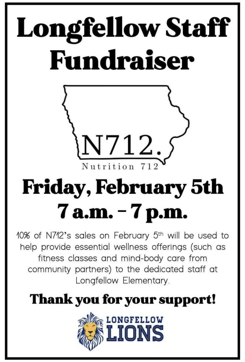 Stop by Nutrition 712 today to support our incredible staff!!! Order the SOUTH END PRIDE or the BE WELL special. Both are made for our Longfellow community and available today only!

#SouthEndPride