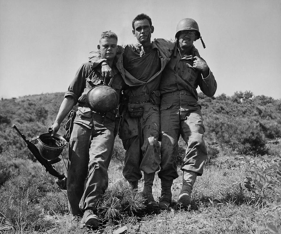 [5 of 12]At the start of the Korean War (June, 1950), ground transportation was the primary means of getting wounded Soldiers out of the fight and into a field hospital. This was Army policy and doctrine.