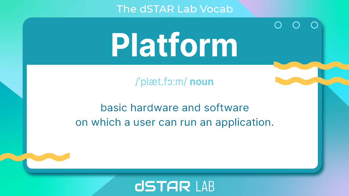 dSTARLab's tweet image. Let&apos;s learn what&apos;s platform in the #techworld!
Find #dSTARLabVocab tag to increase your vocab together with us.🤓

#platform #client #ios #iphone #android #apple #smartphone #technology #mobile #samsung #windows #macos #pro #tech #watchos #wwdc #linux #ipadpro