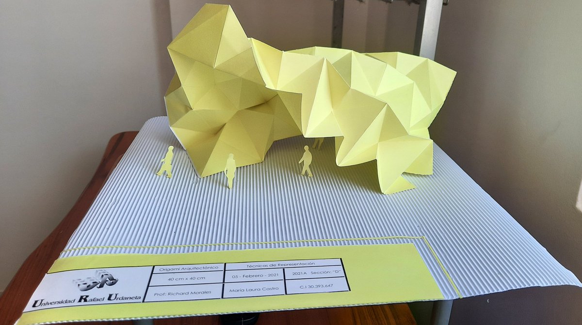_MarLau_'s tweet photo. #Entrega #TecnicasDeRepresentacion #SeccionD #OrigamiArquitectonico #HojaDe40x40 @cardonarichard  @notiuru @arquitecturauru @rjmc2021a #MariaLauraCastro https://t.co/fbYGvLgPnt