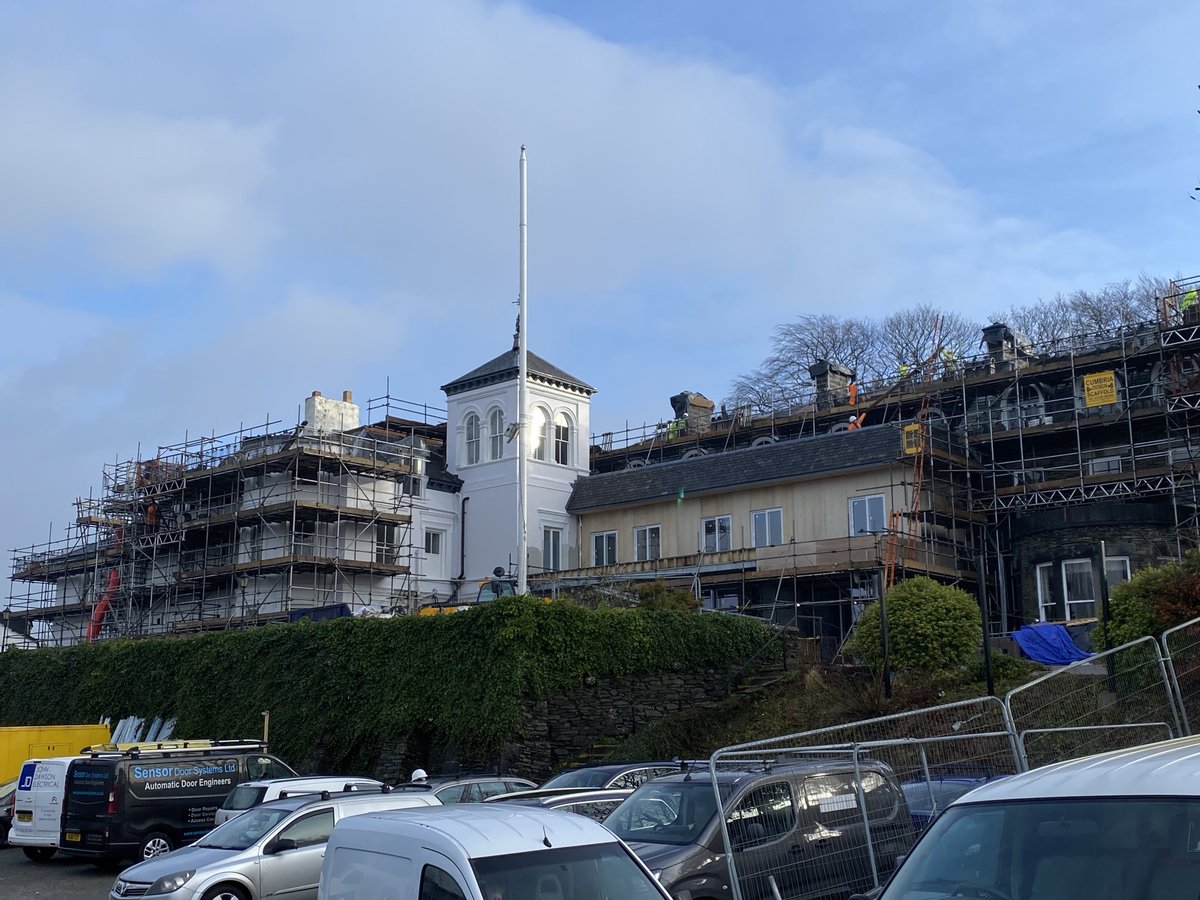 handy_julian's tweet photo. @masongillibrand working together with @MedlockFRB @APMDesignLtd @RGP to complete the exciting renovation of the historic Hydro Hotel for #LakeMerrit & @7hospitality #bowness #cumbria #leisure #renovation #conservation https://t.co/dL0w2ZPV02